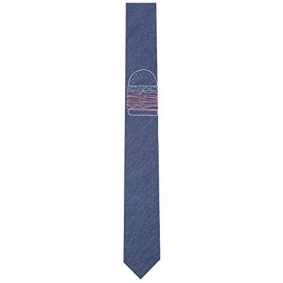 Original Penguin Men's Pique Hamburger Navy Tie NEW - Picture 1 of 6